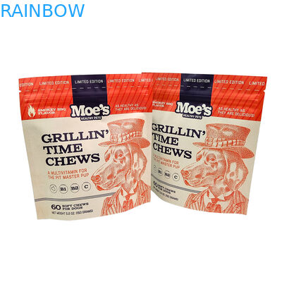 ถุงตั้งได้แบบนำกลับมาใช้ใหม่เป็นมิตรต่อสิ่งแวดล้อม ความหนา 50-200 ไมครอน สำหรับบรรจุภัณฑ์อาหารสัตว์