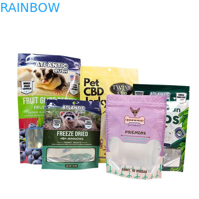 ถุงบรรจุอาหารสัตว์เลี้ยงแบบกำหนดเองพร้อมการพิมพ์กราเวียร์สำหรับบรรจุภัณฑ์กันความชื้น