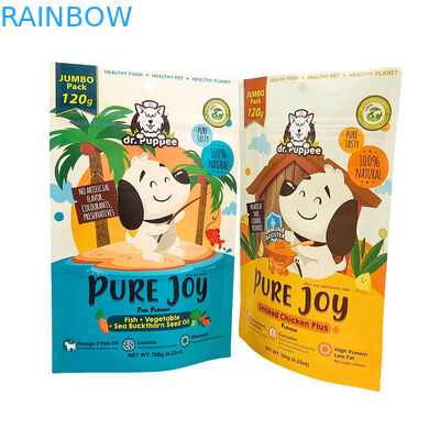 ถุงบรรจุอาหารสัตว์เลี้ยงแบบกำหนดเองพร้อมการพิมพ์กราเวียร์สำหรับบรรจุภัณฑ์กันความชื้น