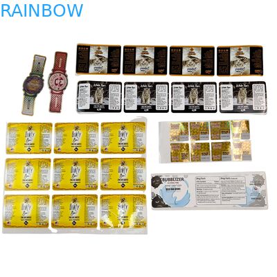 สติกเกอร์กระดาษไวนิล PVC แบบมีกาว กันน้ำ UV พิมพ์ลายโฮโลแกรม โลโก้ส่วนตัว ป้ายบรรจุภัณฑ์สำหรับสมุดภาพ