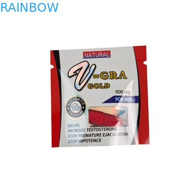 กระเป๋าซิปพลาสติกประเภทอาหาร ที่ประกอบด้วยเครื่องปรับขนาดสําหรับยาเม็ด และยาแคปซูล