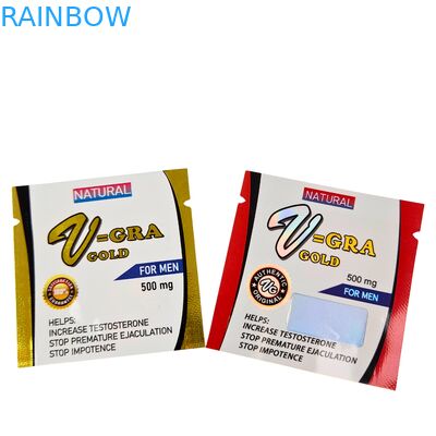 กระเป๋าซิปพลาสติกประเภทอาหาร ที่ประกอบด้วยเครื่องปรับขนาดสําหรับยาเม็ด และยาแคปซูล