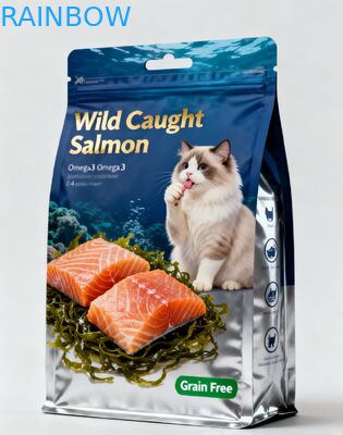 Custom Printed Moisture Proof High Barrier Resealable Pet Food Pouch Stand-up Zipper Bag