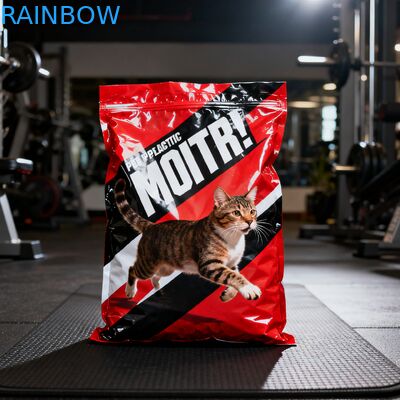 ถุงไมลาร์บรรจุอาหารสัตว์เลี้ยงแบบกำหนดเองที่ย่อยสลายได้ทางชีวภาพ ถุงซิปด้านข้างสำหรับอาหารสุนัข แมว อาหารสัตว์เลี้ยง พร้อมวาล์ว