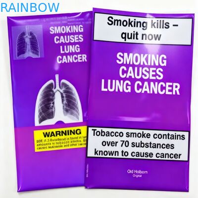 กระเป๋าม้วนลวดล่วงหน้า ซีปล็อค บรรจุอาหารที่กินได้ อาหารเกรดสามด้าน ปิดกระเป๋าพลาสติกสําหรับยาสูบ กระเป๋า Mylar