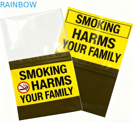 กระเป๋าม้วนลวดล่วงหน้า ซีปล็อค บรรจุอาหารที่กินได้ อาหารเกรดสามด้าน ปิดกระเป๋าพลาสติกสําหรับยาสูบ กระเป๋า Mylar