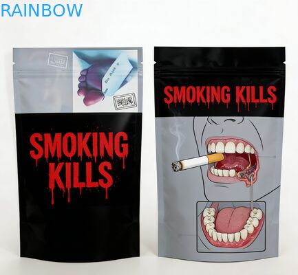 ถุงซิปล็อคไมลาร์แบบตั้งได้พิมพ์ลายสั่งทำพิเศษสำหรับบรรจุภัณฑ์ขนมขบเคี้ยว