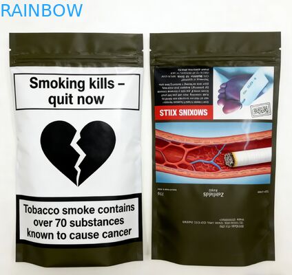 ถุงซิปล็อคไมลาร์แบบตั้งได้พิมพ์ลายสั่งทำพิเศษสำหรับบรรจุภัณฑ์ขนมขบเคี้ยว