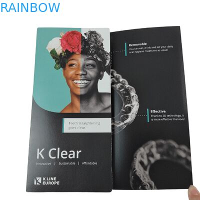 โลโก้ที่กําหนดเอง แปรงเข็มฟัน กล่องชุด Orthodontic Aligner กล่องบรรจุด้วยกระดาษใส่ฟัน