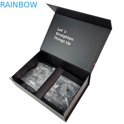 กล่องบรรจุภัณฑ์จัดฟันแบบใสแบบกำหนดเอง พร้อมแม่เหล็กปิด ความหนา 350g และดีไซน์ที่ปรับแต่งได้สำหรับอุปกรณ์จัดฟัน