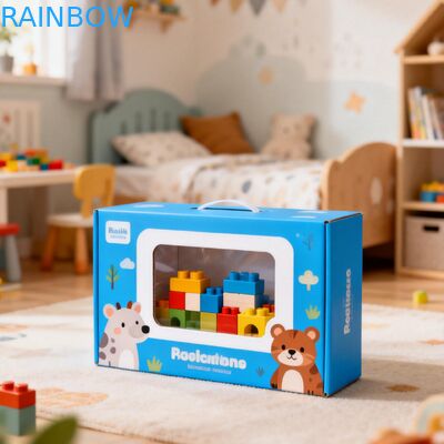 กล่องกระดาษขนาดที่กําหนดเอง พร้อมจอหน้าต่างใส และความหนา 350 กรัม สําหรับบรรจุอาหาร