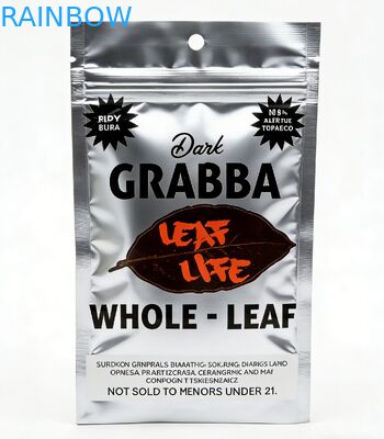 ข้างว่าง ทนต่อเด็ก ผนังอัลลูมิเนียม Mylar อาหารเกรด ปลอดภัยจากกลิ่น ซิการา โรลล์ฟอยล์ ถุงสูบ