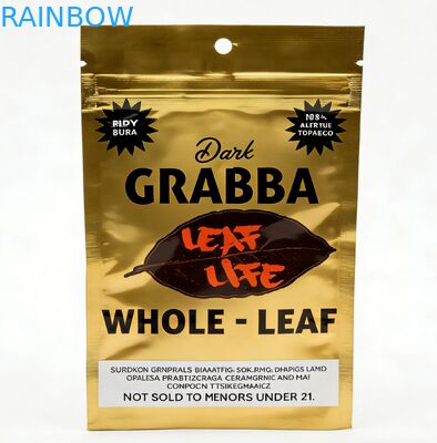 พิมพ์ตามสั่ง อาหารเกรด ทนต่อเด็ก สามด้าน Seal Mylar Ziplock กระเป๋า