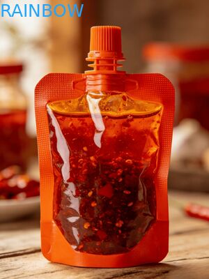 Leakproof Spout Pouch150ml 200ml 300ml Doypack เกรดอาหารซอสพริกน้ำเยลลี่อาหารเด็กกระเป๋า Stand Up spout Pouch