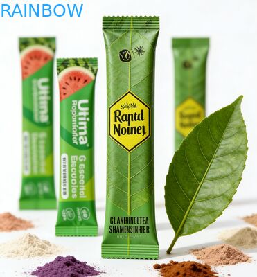 Custom 1g 3g 5g นมชาผงคอลลาเจนผงซองความร้อนปิดผนึกรีไซเคิล PET อลูมิเนียมฟอยล์ลามิเนตซิปถุงอาหาร