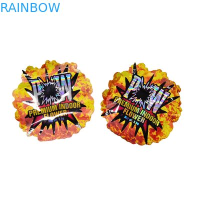 กระเป๋า Mylar ที่กันกลิ่นแบบโฮโลแกรฟิคแบบกําหนดเอง ที่กันเด็ก พร้อมซิปที่ปิดได้ใหม่ สําหรับบรรจุอาหารว่าง