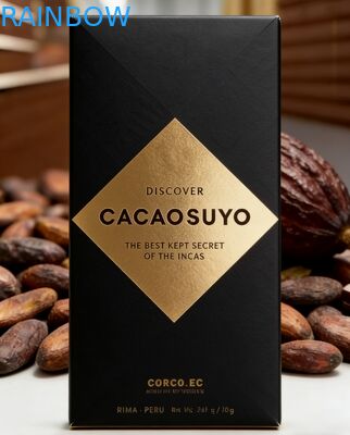 กล่องกระดาษคราฟท์เกรดอาหารย่อยสลายได้เองแบบกำหนดเองพร้อมหน้าต่างใสสำหรับบรรจุภัณฑ์ช็อกโกแลตบาร์