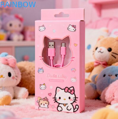 กล่องกระดาษหนา 350 กรัม พิมพ์ลายปั๊มร้อน สำหรับบรรจุสาย USB