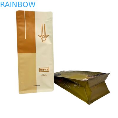 ป้องกันกลิ่นอาหาร ถุงยืน 120 ไมครอน สําหรับบรรจุกาแฟและอาหารว่าง