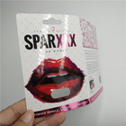 ที่กำหนดเองพิมพ์บัตรกระดาษตุ่ม Spar XXX สีชมพูร้อนปั๊มสำหรับชายเสริมแคปซูล