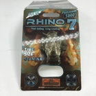 Rhino 7 5000 บรรจุภัณฑ์บัตรตุ่มแคปซูลกระดาษ 3D ยาแสดงเพศชายกล่อง