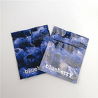 ฟอยล์แบน THC Gummies ถุงพลาสติกบรรจุภัณฑ์บลูเบอร์รี่ Cbd Childproof Ziper Bag