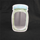 โลโก้การพิมพ์รูปทรงพิเศษ Food Grade Juice Milk Jelly Liquid Stand up Bottle Shape Sachets
