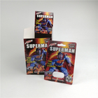 Superman 500k Sex Pill 3d Blister Plastic Cards บรรจุภัณฑ์สำหรับการเพิ่มประสิทธิภาพชาย