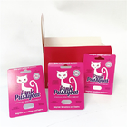 แพ็คเกจแมวเหมียว Rhino Capsule Pills Blister Card พิมพ์ UV