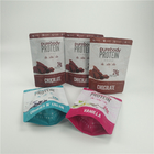 Matte Finish Protein Powder ถุงขนมพิมพ์แบบกำหนดเอง Smell Proof Chocolate Bar Food Grade Bags