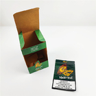 อลูมิเนียมพิมพ์แบบกำหนดเองฟอยล์ธรรมชาติ Grabba Leaf Cap แสดงกล่องบรรจุภัณฑ์สำหรับกล่องบรรจุภัณฑ์ซิการ์หมวก