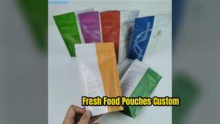 ถุงใส่อาหารแบบกำหนดเอง Matt Aluminiumฟอยล์ยืนขึ้นถุง