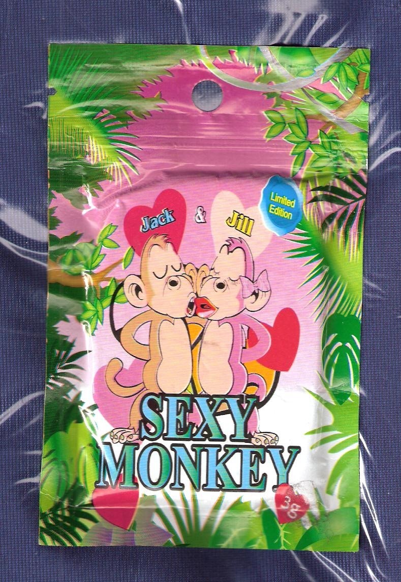 ถุงซิป Ziplock Mini Hole Hole 3g Sexy Monkey Laminated ซองพฤกษศาสตร์