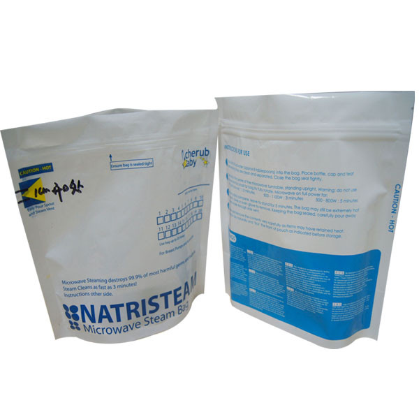 ถุงเก็บอาหารสูญญากาศ Stand Up Blue / ถุงบรรจุสูญญากาศไมโครเวฟสำหรับอาหาร