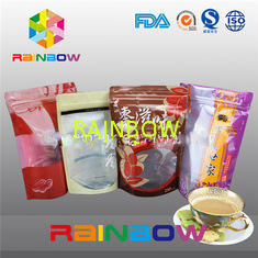 บรรจุภัณฑ์ถุงกระดาษคราฟท์กระดาษสำหรับเนื้อกระตุกมีซิป, อาหารเกรดฟอยล์กระเป๋า