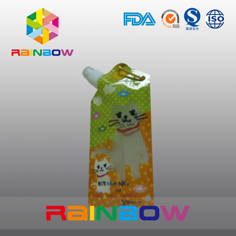 กระเป๋าเป้าเสื้อบรรจุน้ำผลไม้ / เครื่องดื่มชนิดพิเศษพร้อมวงแหวนโลหะ