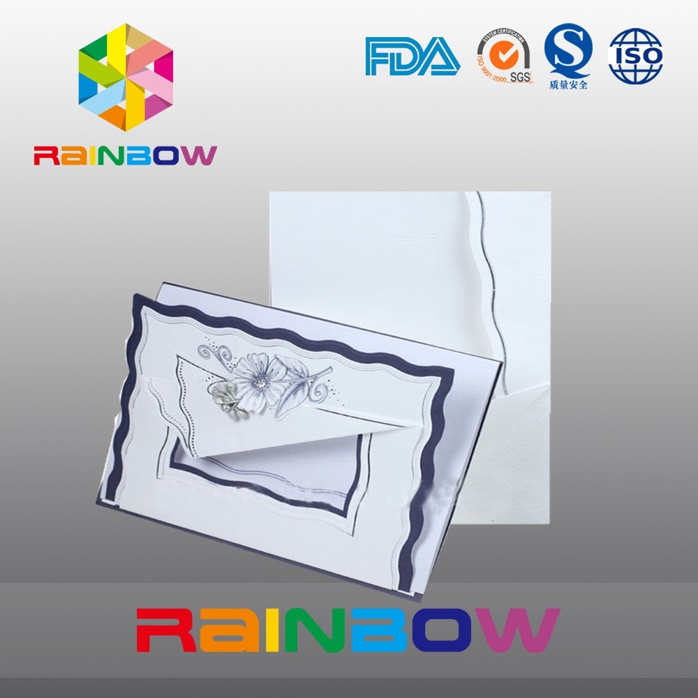 การ์ดศิลปะกระดาษแบบกำหนดเองสำหรับการอวยพรวันคริสต์มาส / คำเชิญงานแต่งงาน