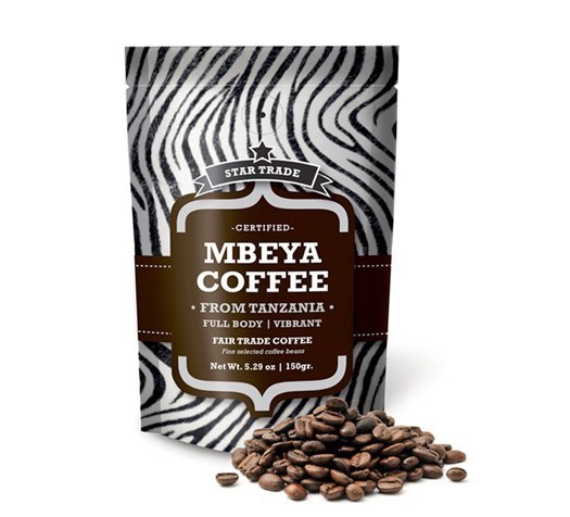 ถุงกาแฟฟอยล์อลูมิเนียมยืนขึ้นด้านซิปถุงน้ำตาลถุงอาหารกาแฟ