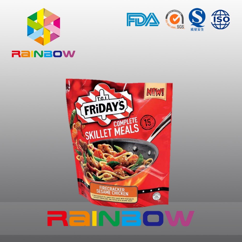 อาหารเกรดยืนตนเอง Ziplock ถุงพลาสติกบรรจุภัณฑ์ถุงโต้