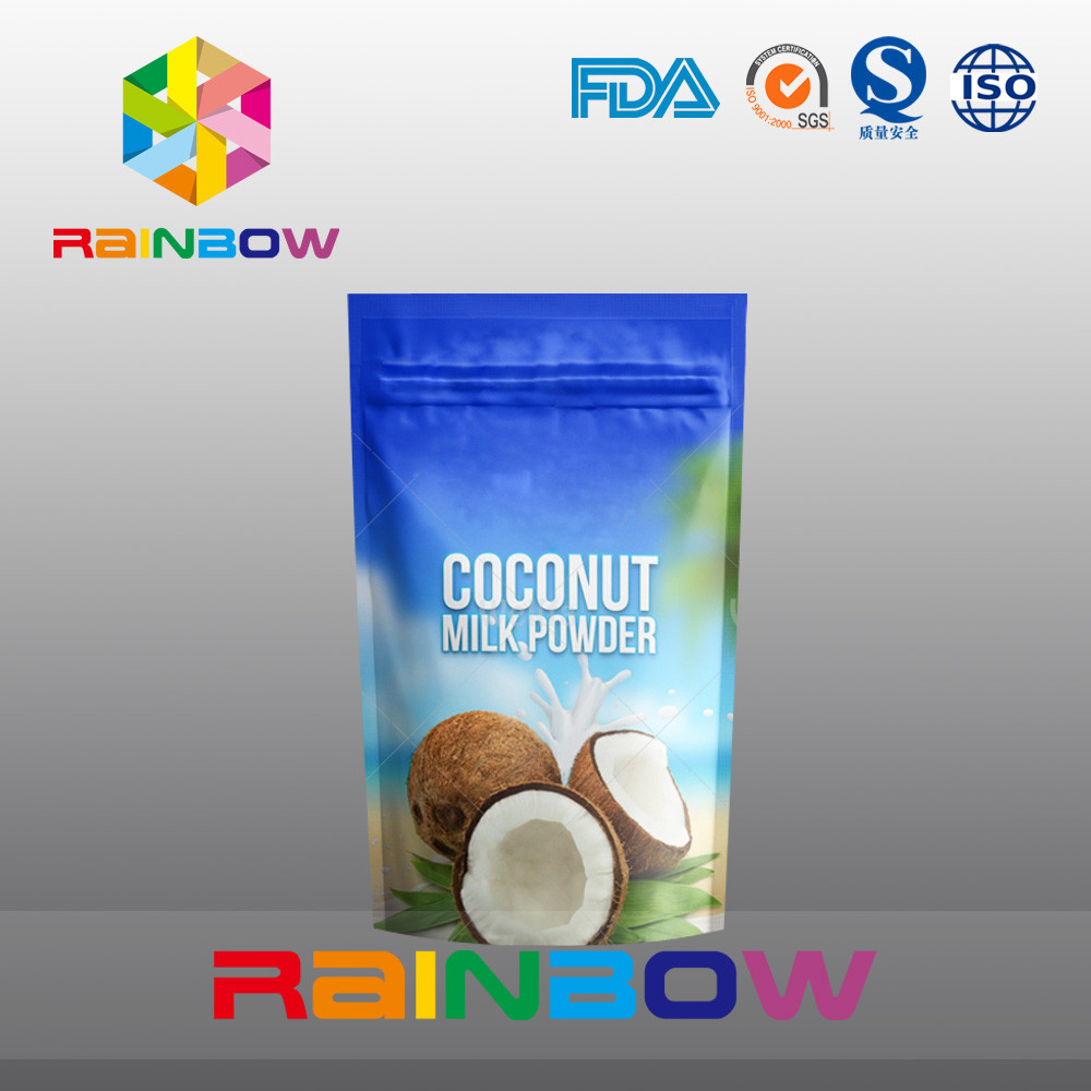 Ziplock อลูมิเนียมฟอยล์โปรตีนผงบรรจุภัณฑ์เป้าเสื้อกางเกงถุงยืนขึ้น