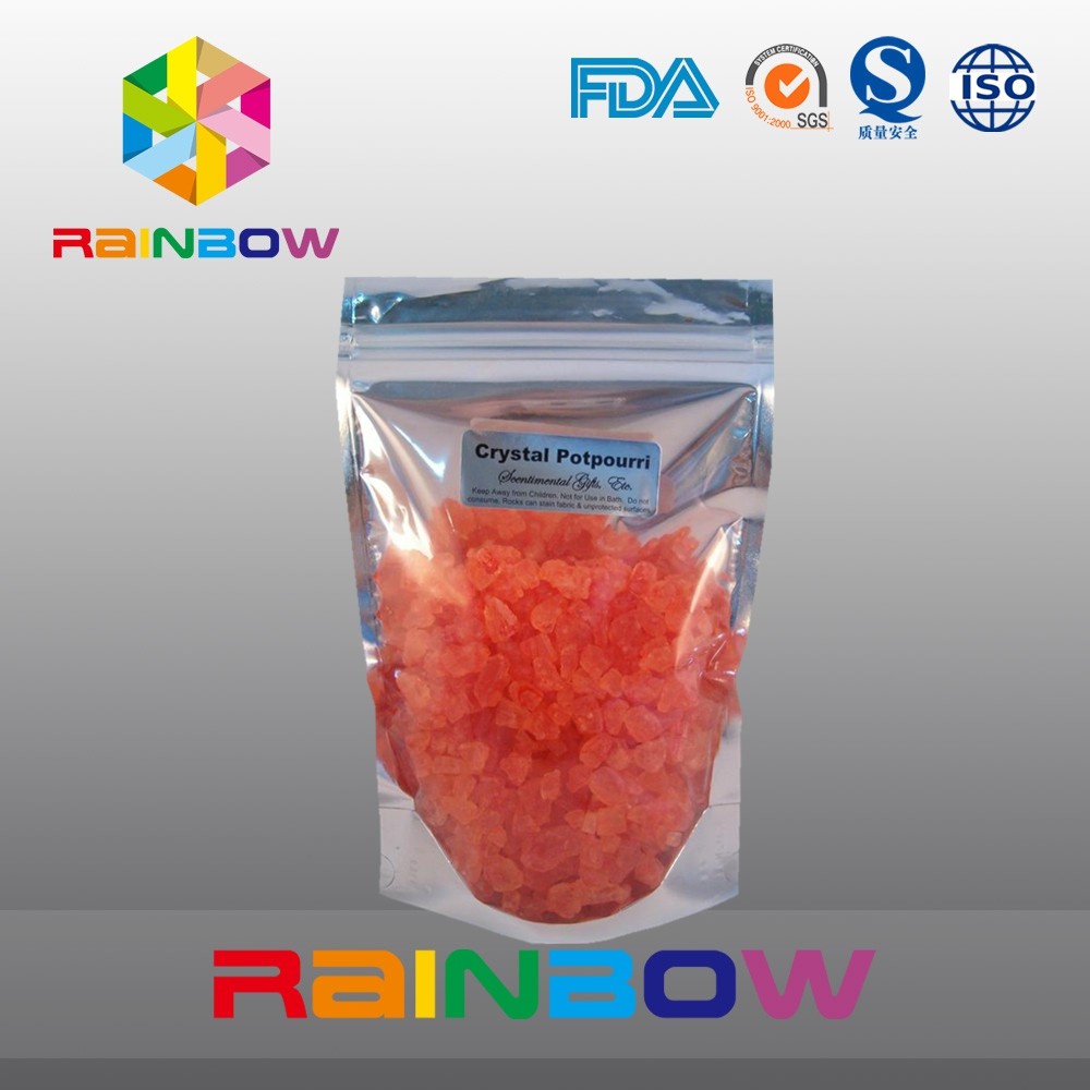 Doypack บรรจุภัณฑ์อลูมิเนียมฟอยล์พร้อมถุงซิปขนม / น้ำตาล