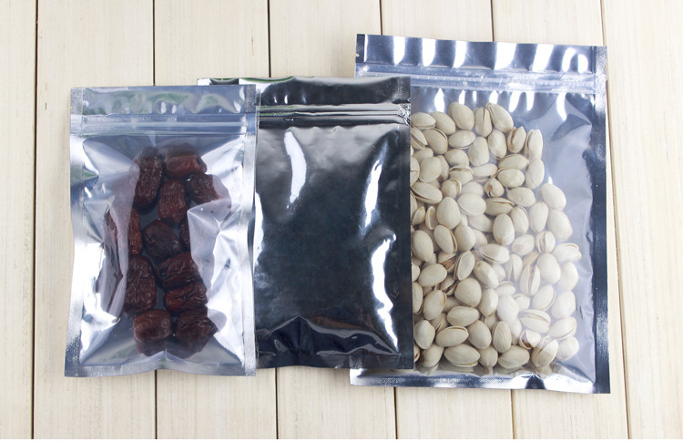 Resealable Mylar Plastic Pouches บรรจุภัณฑ์ถุง Mylar Metalized มีซิป