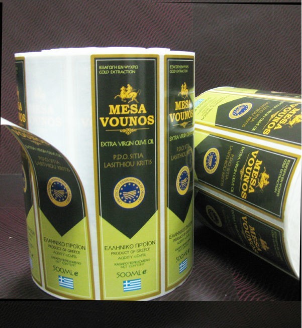 ปั๊มร้อนออกแบบที่กำหนดเองฉลากขวดไวน์แดง / สติ๊กเกอร์ฉลากส่วนตัว