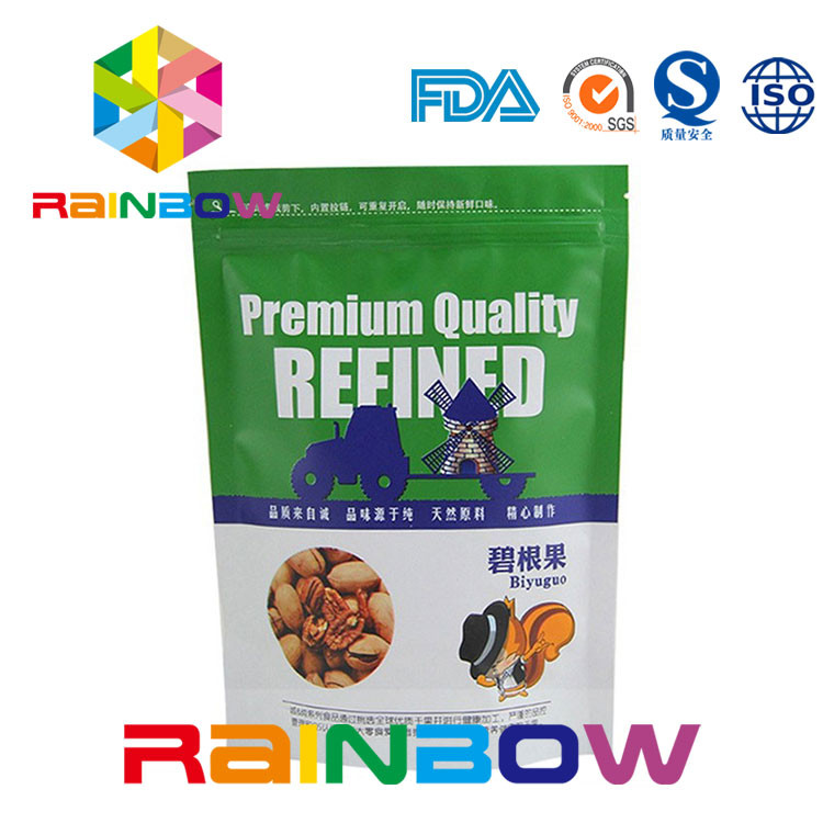 ที่กำหนดเองพิมพ์ Doy Pack ถั่วถุงบรรจุภัณฑ์ซิปและรอยฉีก