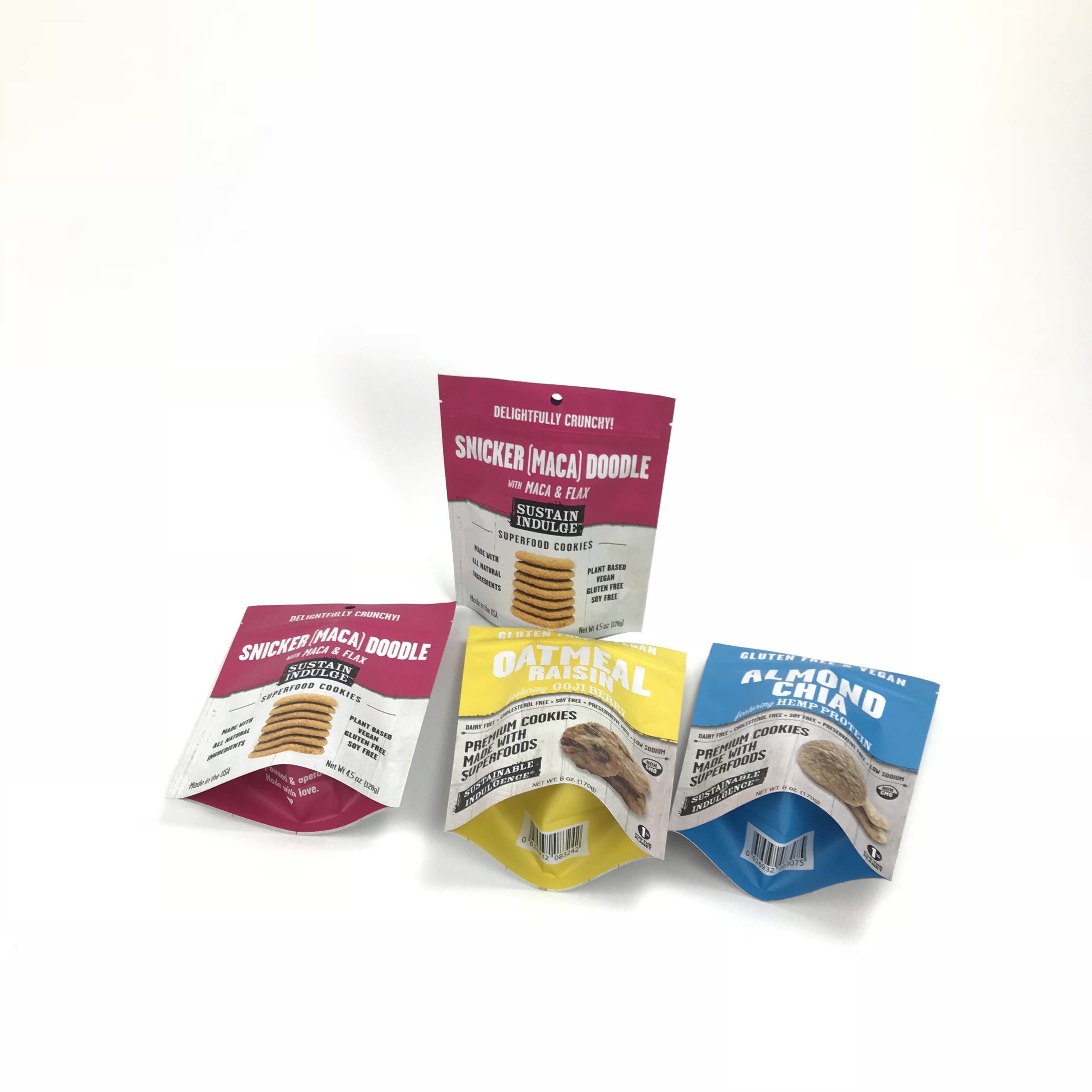 3.5g กลิ่นหลักฐาน Ziplock ยืนขึ้นถุงขนมน้ำตาลคุกกี้ถุงบรรจุภัณฑ์พลาสติก