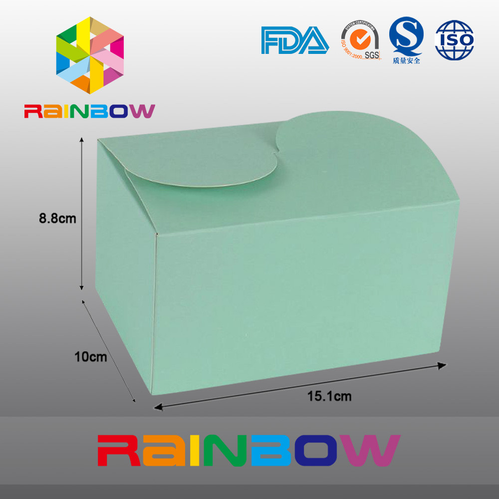 กล่องกระดาษคราฟท์สีเขียวสำหรับบรรจุภัณฑ์ของขวัญ, การพิมพ์ที่กำหนดเองและขนาด