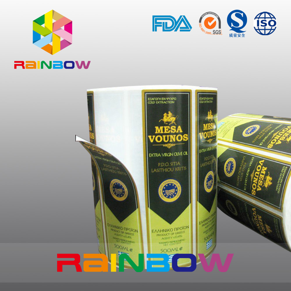 แก้วไวน์กาวตนเองหดแขนฉลากพิมพ์สติกเกอร์และฉลากขวดไวน์