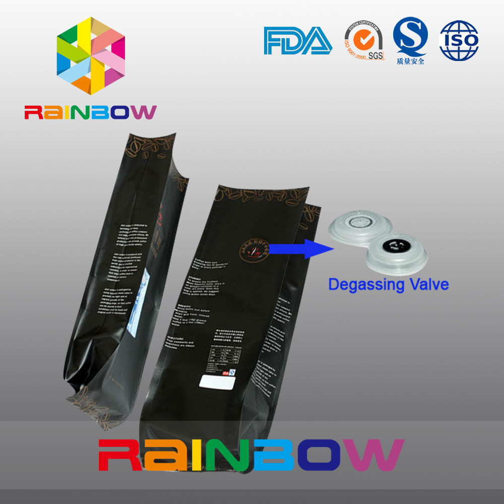 การออกแบบที่กำหนดเองอลูมิเนียมฟอยล์กาแฟกระเป๋า / เป้าเสื้อกางเกงกาแฟ 5lb พร้อมวาล์ว