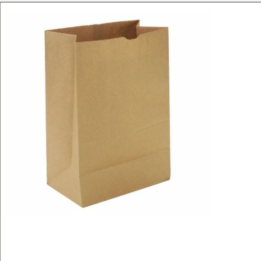 ถุงกระดาษคราฟท์สีน้ำตาลรีไซเคิลของขวัญอาหารขนมปังถุงบรรจุภัณฑ์ขนมสำหรับบูติก