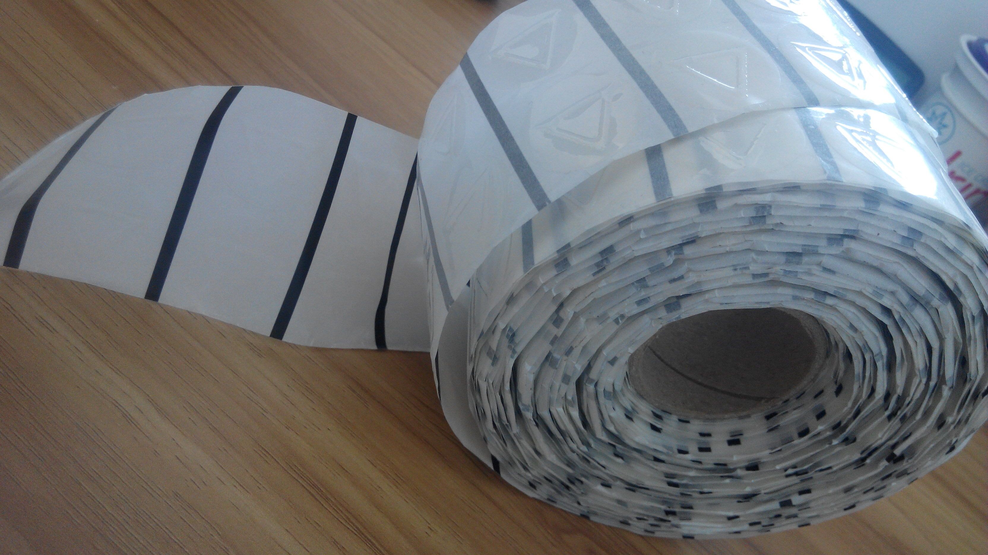 ที่กำหนดเองคนตาบอดสัมผัสคำเตือนฉลากหดแขนฉลากด้วยม้วนสำหรับขวด